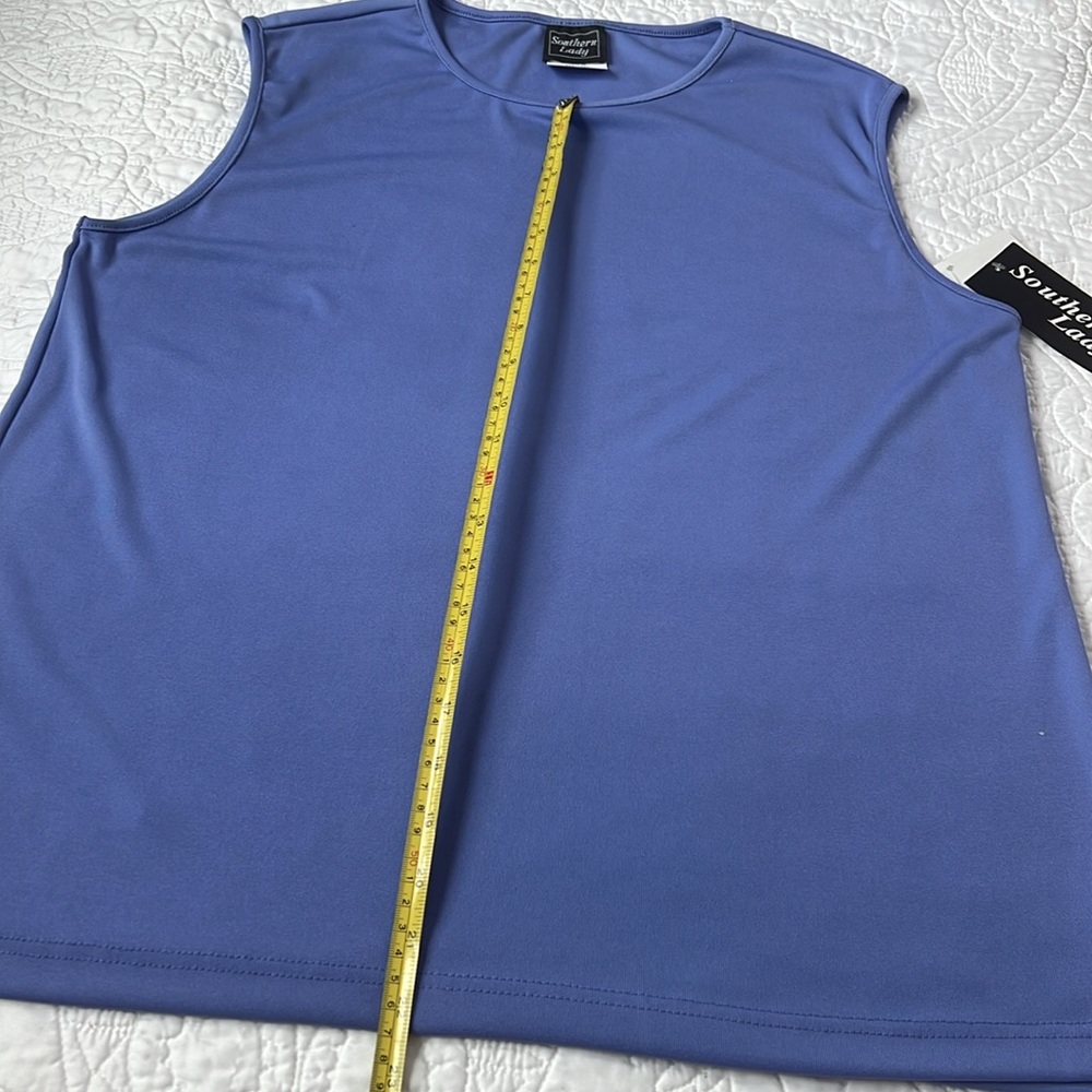 NWT Southern Lady Woman’s Large Purple Periwinkle Tank Top - Picture 7 of 10